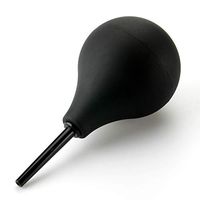 LeLuv 224 ml Douche Medical-Grade Compact Travel-Friendly Dishwasher Safe Silicone and ABS Black