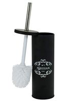 HOME EXPRESSIONS Powder Coated Toilet Brush and Holder (Black)