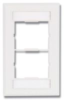CT4-FP-02 - Siemon 2-Port Single Gange Faceplate for 2 Couplers, White, Pack of 3