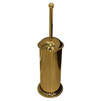 Toilet Brush Free Standing Brass-Antique/Mirror/Steel/Black Colour Options Finishing-SDR-WC Brush-Bath Set-Wall Mount-Bathroom Accessories (Gold)