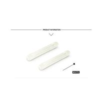 Soft Silicon Anti-Slip Ear Pads for Eyeglass Eyewear Sunglasses 1 Pair (White)