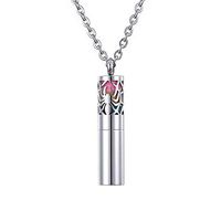 Diffuser Necklace with Dispenser and Container Stainless Steel Aromatherapy Essential Oil Diffuser Pendant Locket Necklace with 8 Pad Jewelry for Women Valentine Day