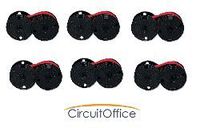 Compatible Universal Calculator Spool EPC B / R Black and Red Ribbons, Works for Casio 210 ER, Casio 2101 ER, Casio 2102 ER, Casio 2112 ER