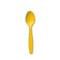 Sovereign Premium 24 Count Plastic Spoons Harvest Yellow