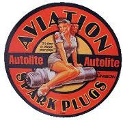 AJ's Signs & Apparel AUTOLITE SPARK PLUGS vinyl sticker decal