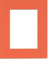 22x28 Orange Picture Mats with White Core Bevel Cut for 16x20 Pictures