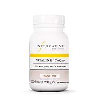 Integrative Therapeutics - Vitaline CoQ10 - 200 mg CoQ10 with Vitamin E - Supports Heart & Brain Health - Maple Nut Flavor - 30 Chewable Wafers