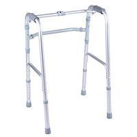 Goquik Elderly Walker Foldable Four Point Cane Aluminum Walker Wheelless Walker