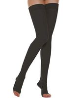 DCCDU Women's Medical Thigh High Compression Stockings Support 20-30mmHg Socks Tights Hose For Varicose Veins Edema