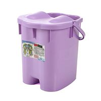 Foot Bath Barrel，Massage Insulation Foot Bath Barrel Foot Bath Plastic Portable Foot Bath Basin (Color : Purple)