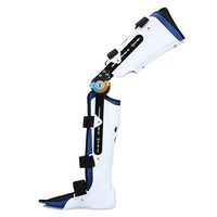 ZHMEZH Knee Ankle Foot Orthosis Brace, Knee Ankle Foot Orthosis, Brace Fixed Stiff Thigh Knee Joint Ankle Foot Spport and Ankle Fixator (Size : Left)