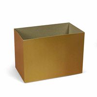 Gold Basket Box 8-1/4" X 4 3/4" X 6 1/4" Christmas | Quantity: 10