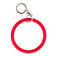 Keychains Key Ring Chain Silicone Round Bangle Key Chain Holder for Home Gift Men and Women