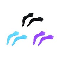 3 Pairs Anti-Slip Eyeglass Retainer Holder Sleeve Ear Hook Lock Large Black Blue