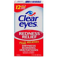 Clear eyes Redness Relief Lubricant Eye Drops 1 oz 5 Pack