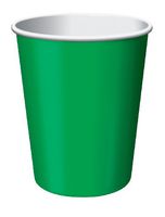 Paper Hot & Cold Cups 9oz 24/Pkg-Emerald Green