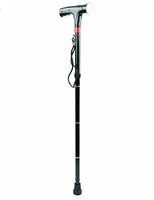 DDPP MP3 Folding Cane With Light Alarm Aluminum Climbing Stick Old Man Stick Smart Multifunctional Crutches