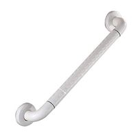 WZHONG Toilet Grab Rail Bathroom Handrail Bathtub Grab Bar Shower Handle Safety Armrest Grip,for Elderly Disabled Pregnant Woman with Non-Slip Bulge (Color : Silver, Size : 57cm)