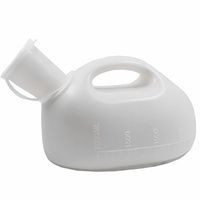 YUMSUM 2000ML Male Urinal Portable Mens Potty Pee Bottle Collector Travel Toilet (White)