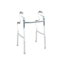 Jonigo Patient Assisted Walker Four-Legged Elderly Walker Armrest Frame Cane Slip-Proof Auxiliary Walker Aluminum Alloy Foldable Light and Easy to Carry