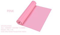 Aimee_JL Professional Latex Resistance Bands For Upper and Lower Body Exercise, Physical Therapy, Lower Pilates, At-Home Workouts, and Rehab,Size： 1500MM150MM0.35MM (Pink)