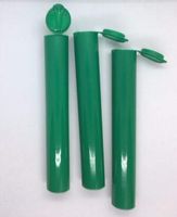 1000 pcs King J Doob Tube CONTAINERS 109 MM 420 Pop Top Medical Rx Prescription Vial Cig Joint Holder Waterproof Odor Proof 4.5" Long (Green - Solid (Non See Through))