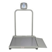 Health O Meter 2500KL Digital Wheelchair Ramp Scale, Capacity 1000 lbs, Resolution 0.2 lb, 29-1/4" x 28-1/4" Platform, 28-1/4" Width x 9-7/8" Death Ramp