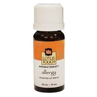 Allergy Essential Oil Blend by Lotus Touch, 10 ml Bottle - 100% Pure Therapeutic Grade Essential Oil Blends for Aromatherapy - Helps Relieve Allergy Symptoms like Sneezing, Itching & Congestion