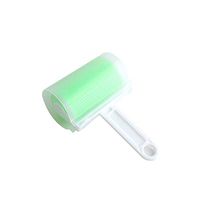 RONSHIN Medium Washable Sticking Roller for Clothes Carpet Pet Hair Dust Lint Cleaning 10x17cm Green with Cover