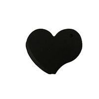 HugeDE 200 Pcs Heart Shape Kraft Paper Gift Tags Crafts Hang Tags Label Tags Price Tags Black