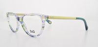 D&g Vintage Dd1213 Eyeglasses 1876 Green/violet Flowers Demo Lens 52 17 140