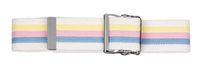 Prestige Medical 621-spb Cotton Gait Belt with Metal Buckle Stripes White