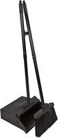 Carlisle 36141503 Duo-Pan Dustpan & Lobby Broom Combo, 3 Foot Overall Height, Black (Renewed)
