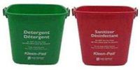 San Jamar KP97RD 3-Quart Red Kleen-Pail Container (3 Qt Red + 3 Qt Green)
