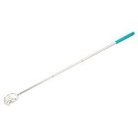 uxcell Metal Nonslip Stretchable Handle Back Scratcher Relieve Itching Blue