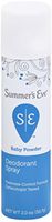 Summer's Eve Feminine Deodorant Spray Baby Powder 2 oz (Pack of 4)