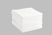 DRI Professional Extra-Thick Microfiber Cleaning Cloth 12 Pack White (16IN x 16IN, 300GSM, Commercial Grade All-Purpose Microfiber Highly Absorbent, LINT-Free, Streak-Free Cleaning Towels)