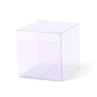 YOZATIA 25PCS Transparent Boxes 2.4 x 2.4 x 2.4 inch, Candy Box, Clear Favor Boxes Gift Boxes for Wedding, Party and Baby Shower Favors