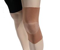 Alpha Medical Elastic Slip On Compression Knee Support (Medium, Beige)