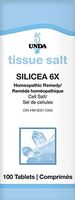 UNDA - Silicea 6X Salt - Homeopathic Remedy Assists with Mild Acne and Brittle Nails - 100 Tablets
