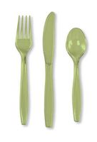 Pistachio Green Cutlery Assortment 24 Pack