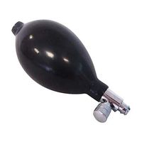Black Blood Pressure Sphygmomanometer Rubber Adjustable Pump Bulb Ball, Pack of 1