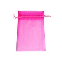 ATCG 200pcs 4x6 Inches Drawstring Organza Pouches Wedding Party Jewelry Favor Gift Candy Bags (Hot Pink)
