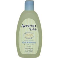 Aveeno Baby Wash & Shampoo, Lightly Scented, 8-Ounce Bottle Fresh Smells Bath Shapoo