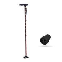Crutches Multifunctional Thick Aluminum Alloy Elderly Walker scalable lamp