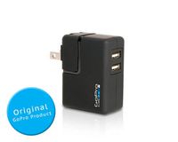 GoPro Original AWALC-001 5 V-1 Amp Wall Charger with Adapters AC Plugs for GoPro Hero 1, Hero 2, Hero 3, Hero 3+, Hero 3 Plus, Hero 4 Camera - Black