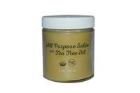 Herbal Healing Organic Hemp Salve with Tea Tree Oil, All Purpose Skin Nourishing Balm, Developed by a Mom, 4 ounces