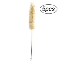 BESTOMZ 5 Pcs Skinny Pipe Tube Cleaner Tube Brushes Straw Set for Drinking Straws / Glasses / Keyboards / Jewelry Cleaning / Lab