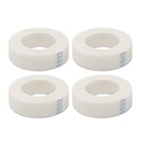 Lurrose 4 Rolls of eyelash extension tape supply micropore paper medical tape (white)