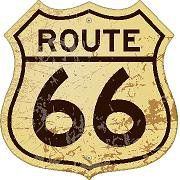 Route 66 Sign Distressed Vinyl Sticker Decal Cars Trucks Vans Walls Laptop